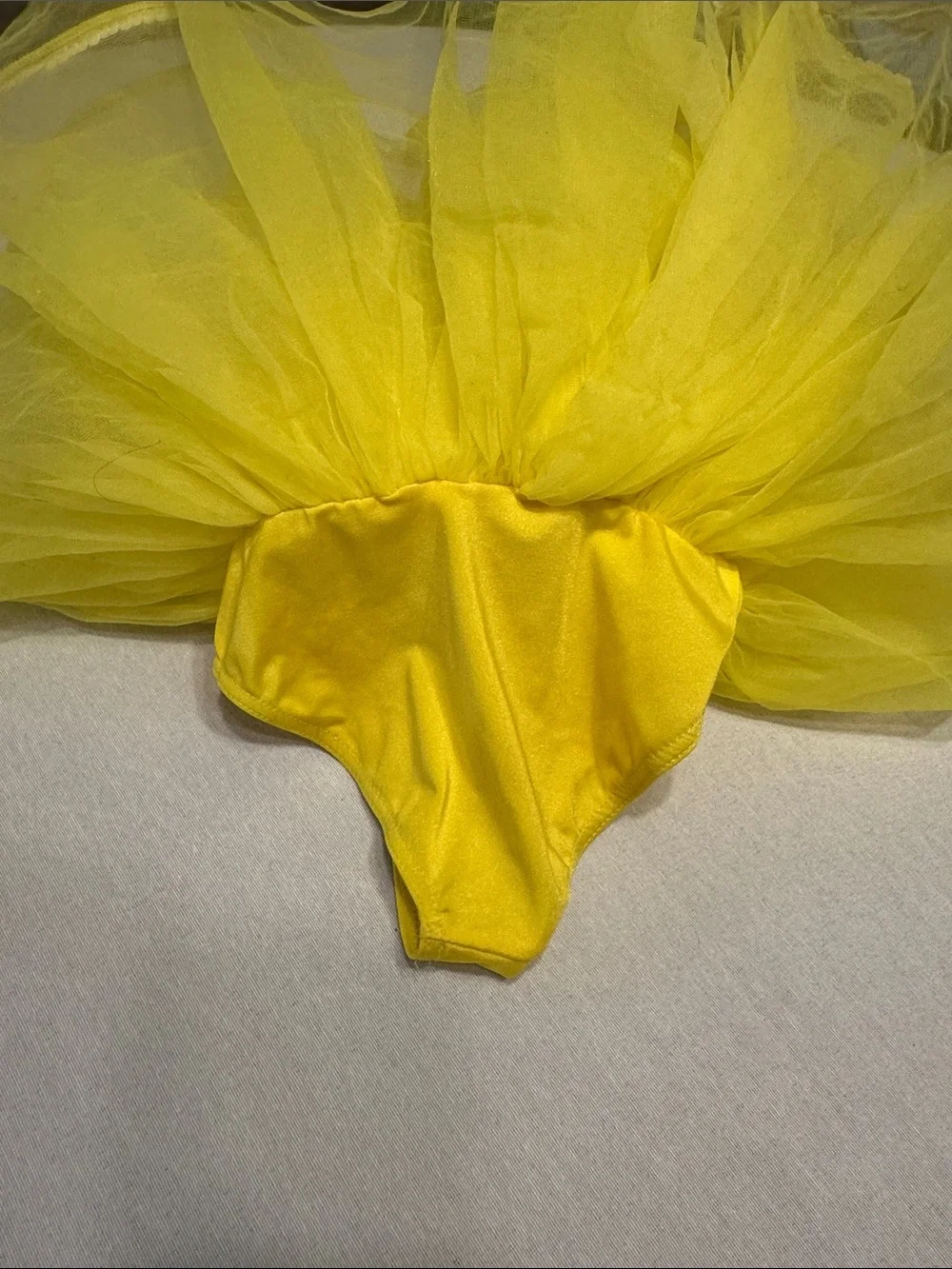Yellow Sequin Tutu Dance Recital Dress for Kids